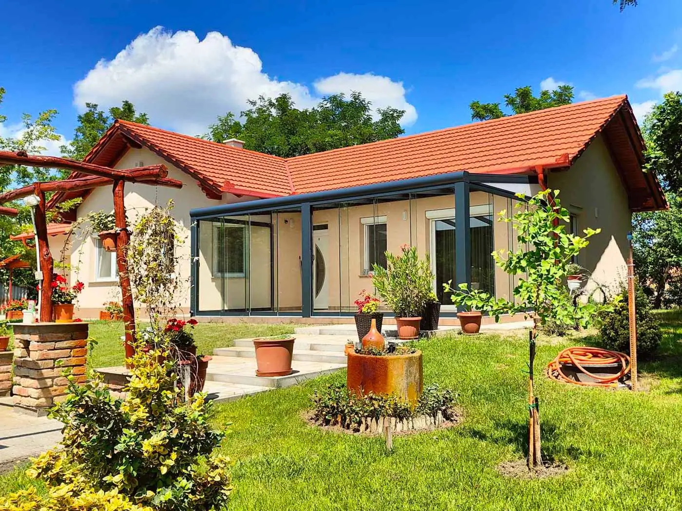 4 évszakos télikert építése