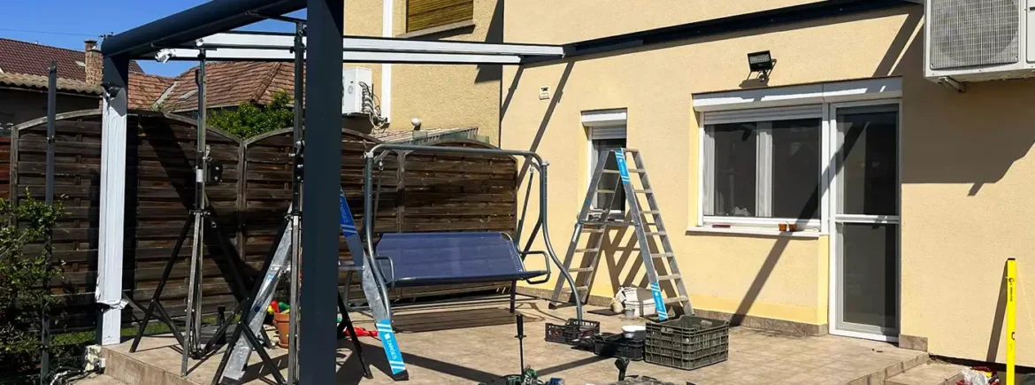 Modern terasztető építése és kivitelezése
