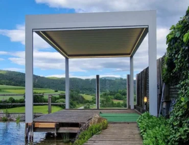 Alumínium bioklimatikus pergola építése