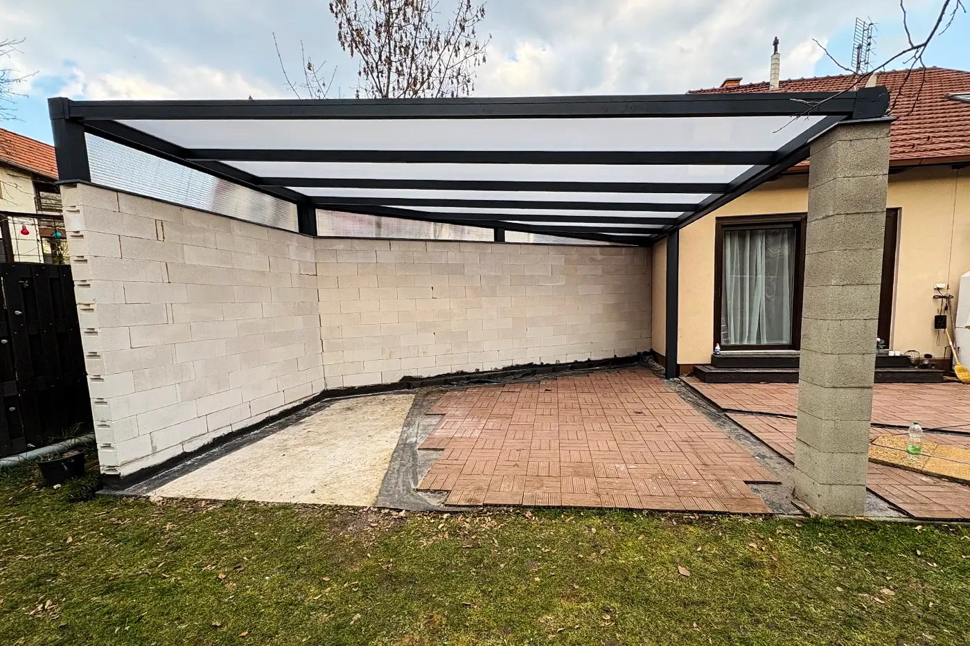 Alumínium terasztető építése és kivitelezése