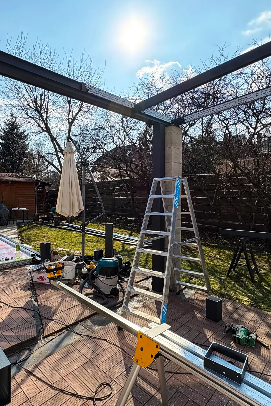 Alumínium terasztető építése és kivitelezése