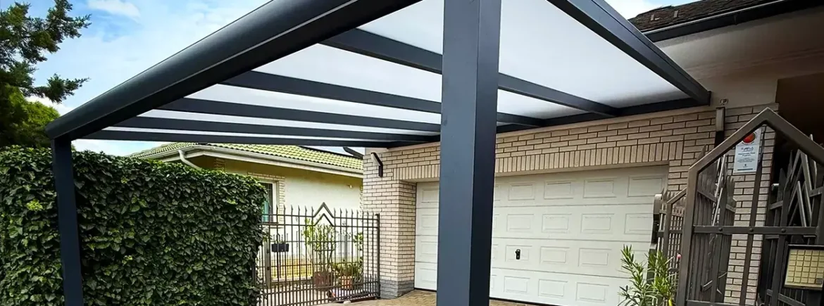 Modern kocsibeálló építése