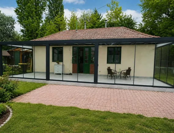 Télikert építése Miskolc