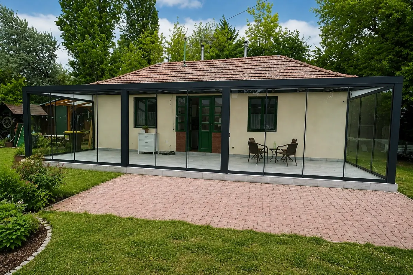 Télikert építése Miskolc